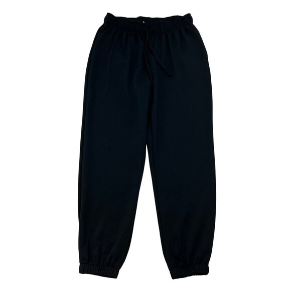 White Birch Womens Jogger Pants Drawstring Black Size Small Pockets - Picture 1 of 8